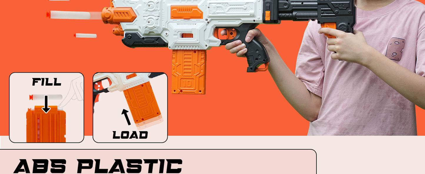 Alpha Striker Electric Motorized Toy Gun with Targeting Scope, 20 Soft Dart Bullets, Toys for Kids Teens and Adults, Gift Toy for Boys, Birthday Gift Toy for Kids Ages 8+ Made in India