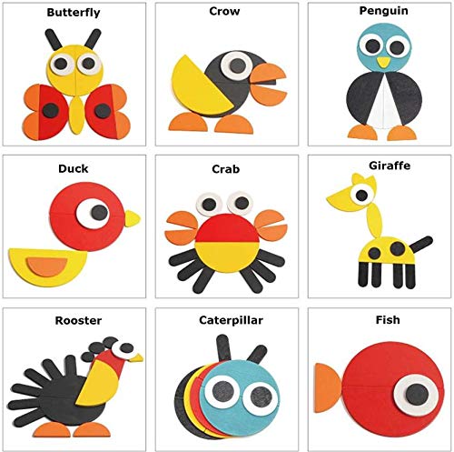 Wood Blocks Learning Puzzle Game with Geomatical Pieces and Pattern Card To Make 3D pattern , Multicolour, 3+ years ,