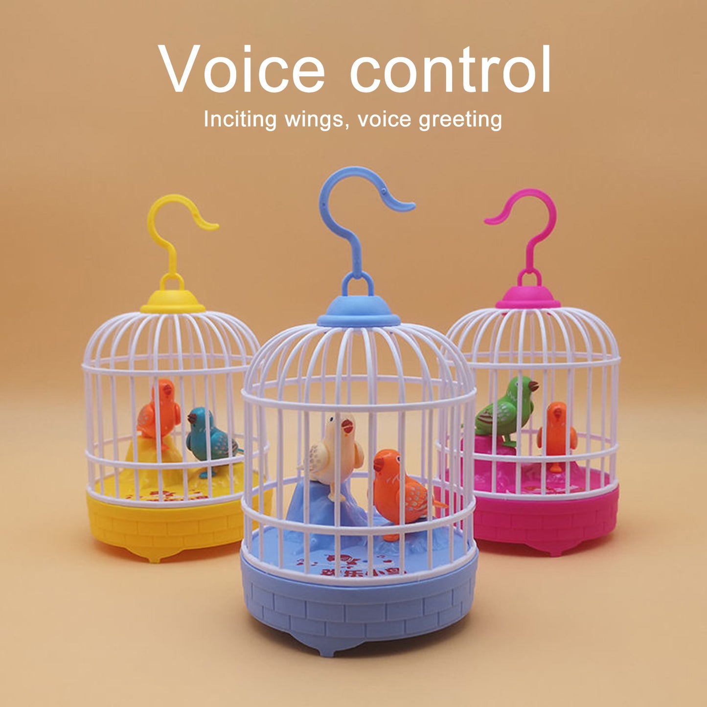 Talking Bird Toy for Kids | Interactive Toy & Repeat What You Said | Singing & Chirping in The Birdcage | Gifts for Babies, Kids & Children