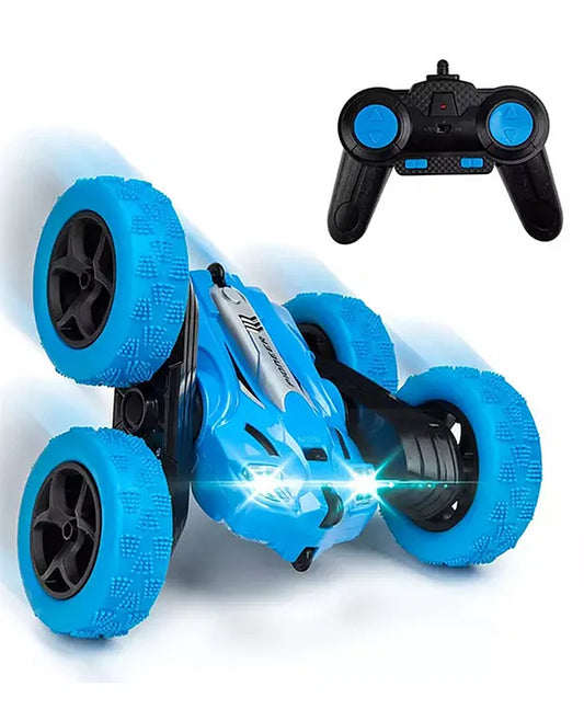 Super 360° Car Double Sided Rotating RC Stunt Car, Remote Control Car Toy with in-Built Rechargeable Battery & Light for Kids