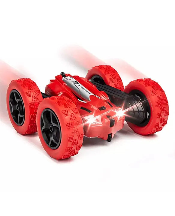 Super 360° Car Double Sided Rotating RC Stunt Car, Remote Control Car Toy with in-Built Rechargeable Battery & Light for Kids