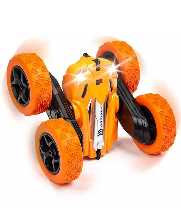 Super 360° Car Double Sided Rotating RC Stunt Car, Remote Control Car Toy with in-Built Rechargeable Battery & Light for Kids