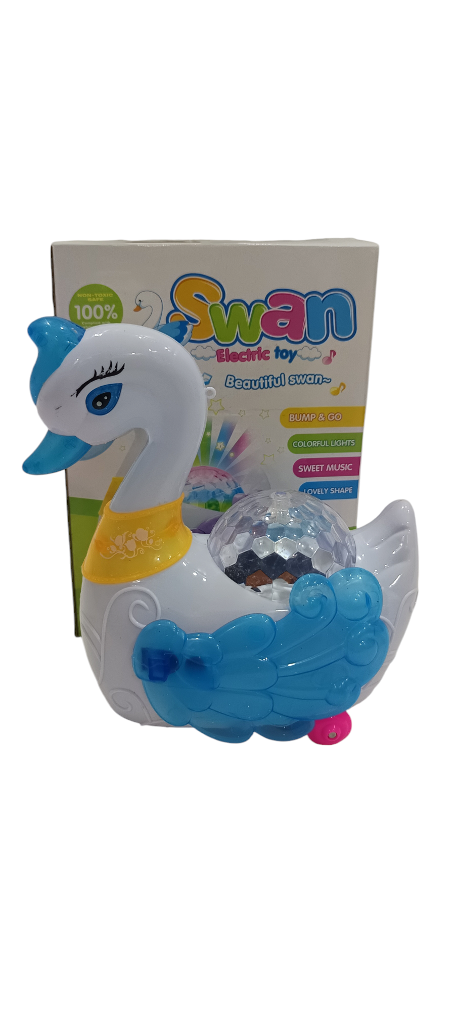 Multi Color Lights and Sounds in Swan Toy for Girl & Boys Kids Action Walking Cute Swan Pet Animal Toy Swan Toy