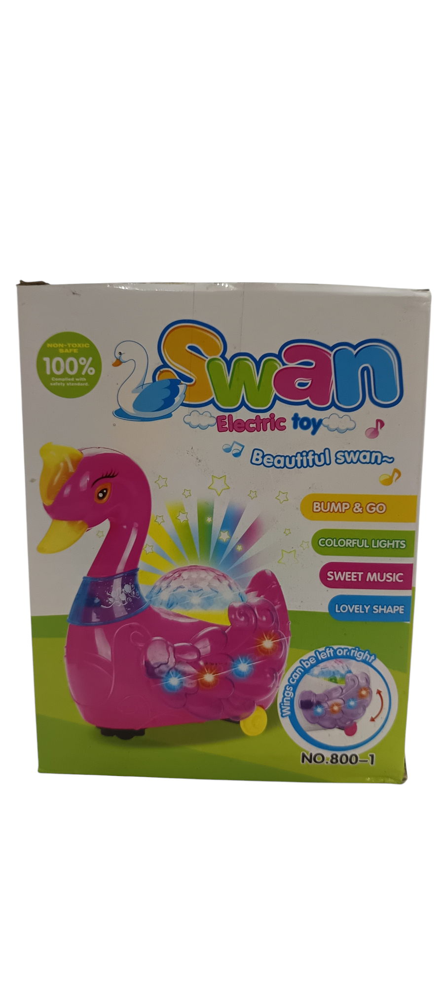 Multi Color Lights and Sounds in Swan Toy for Girl & Boys Kids Action Walking Cute Swan Pet Animal Toy Swan Toy