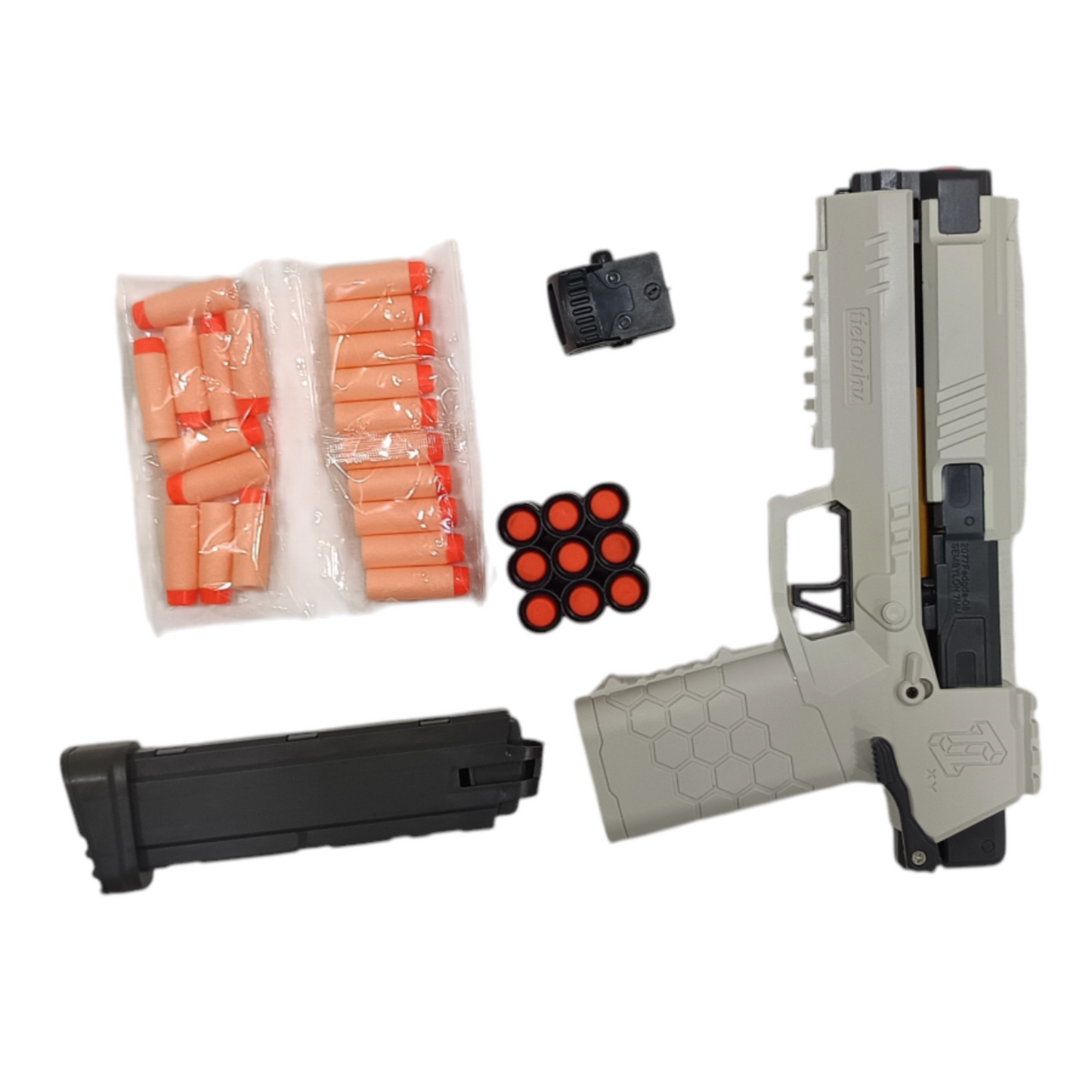 Soft Bullet Pistol Toy Gun with Magazine and Foam Darts, Foam Dart Blaster Toy Shooting Games Toy for 8+ Boys Children's Day Brithday Gift