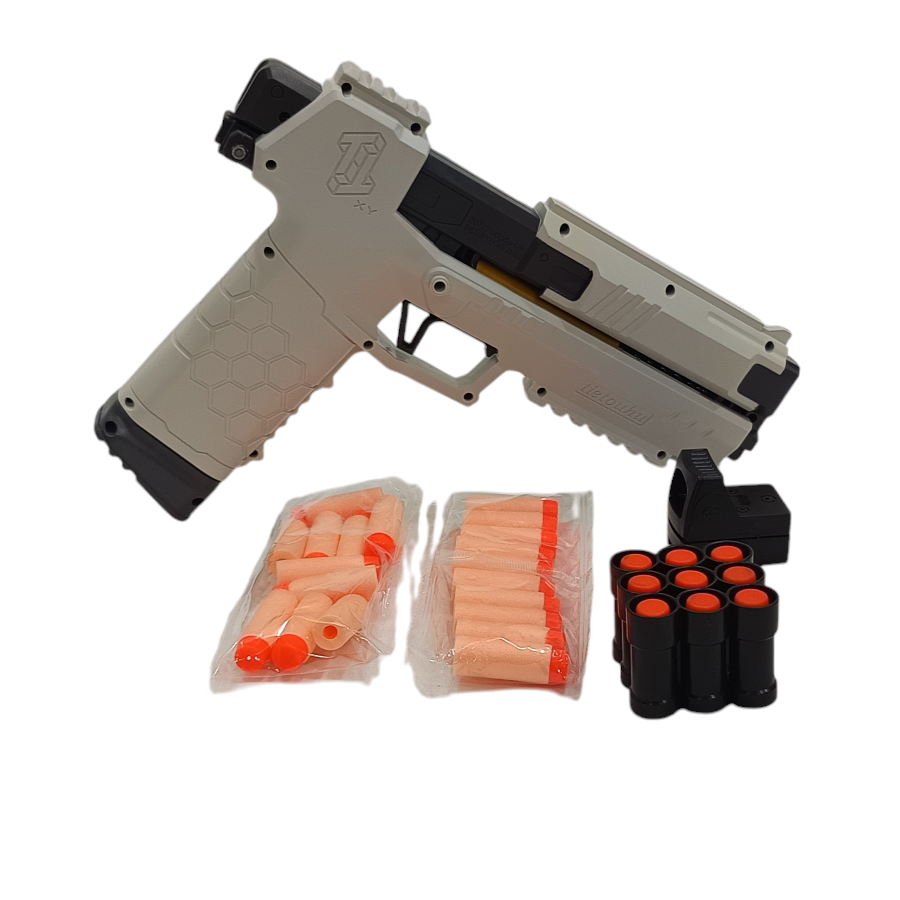 Soft Bullet Pistol Toy Gun with Magazine and Foam Darts, Foam Dart Blaster Toy Shooting Games Toy for 8+ Boys Children's Day Brithday Gift