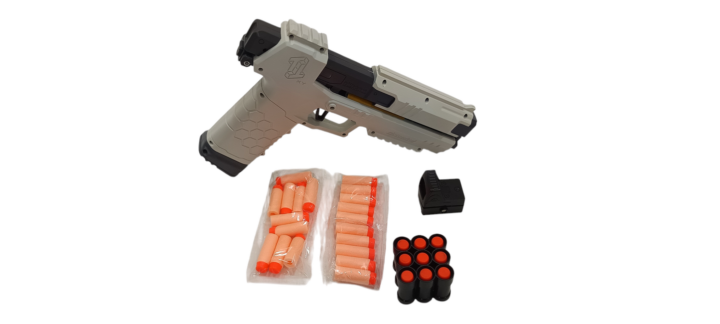 Soft Bullet Pistol Toy Gun with Magazine and Foam Darts, Foam Dart Blaster Toy Shooting Games Toy for 8+ Boys Children's Day Brithday Gift