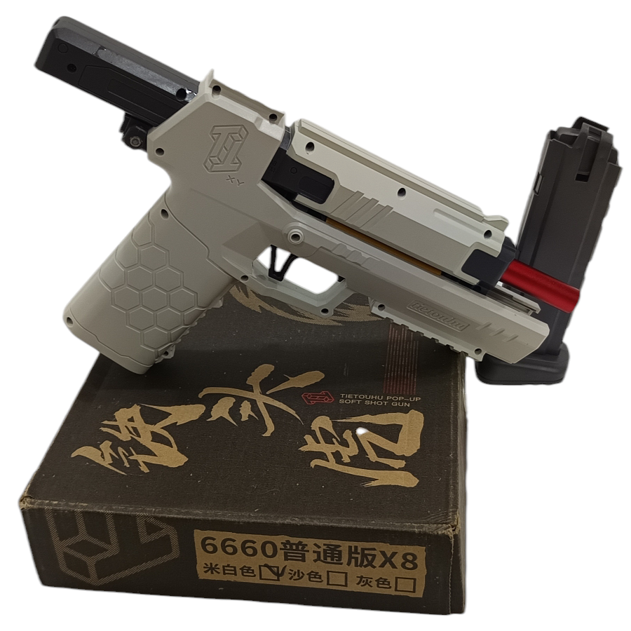 Soft Bullet Pistol Toy Gun with Magazine and Foam Darts, Foam Dart Blaster Toy Shooting Games Toy for 8+ Boys Children's Day Brithday Gift