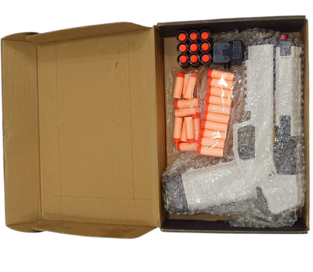 Soft Bullet Pistol Toy Gun with Magazine and Foam Darts, Foam Dart Blaster Toy Shooting Games Toy for 8+ Boys Children's Day Brithday Gift