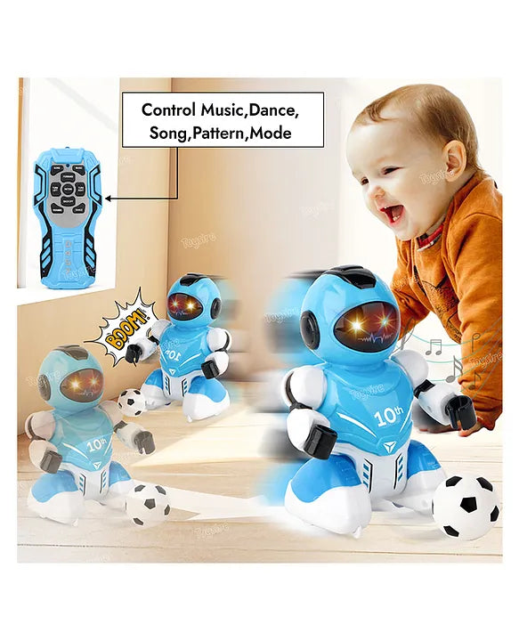 Toysire RC Robot Soccer Remote Control Robot Shoot Football with Rechargeable USB