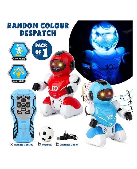 Toysire RC Robot Soccer Remote Control Robot Shoot Football with Rechargeable USB