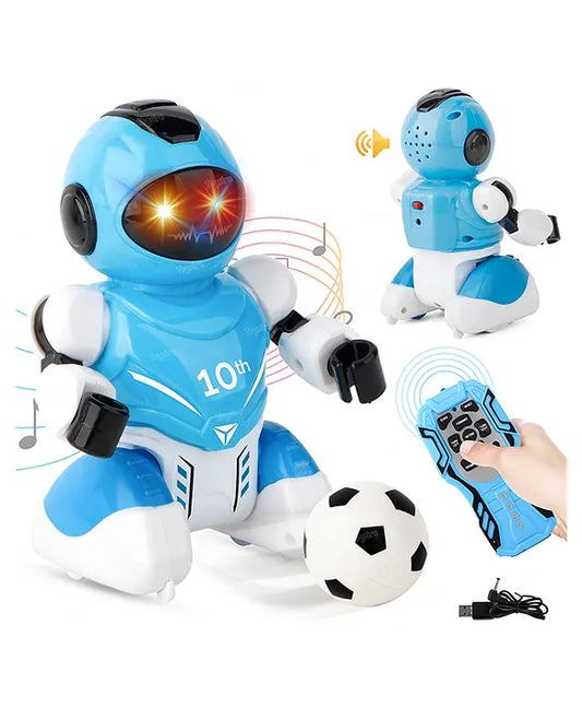 Toysire RC Robot Soccer Remote Control Robot Shoot Football with Rechargeable USB