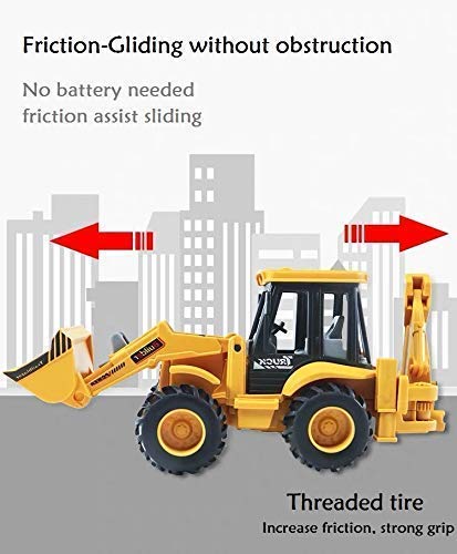 Plastic Construction Realistic Engineer Vehicle Pushdozer Excavator Bulldozer Construction Toys Truck Machine for Kids