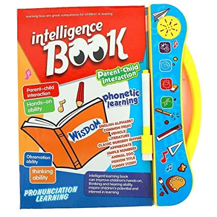 Toy Imagine Intelligence Sound Book | English Letters Learning Book | Phonetic Learning Book for Toddlers | Fun Educational Toys | Numbers, Shapes Learning Book for Kids(Multicolor). Age 2-7 Years.