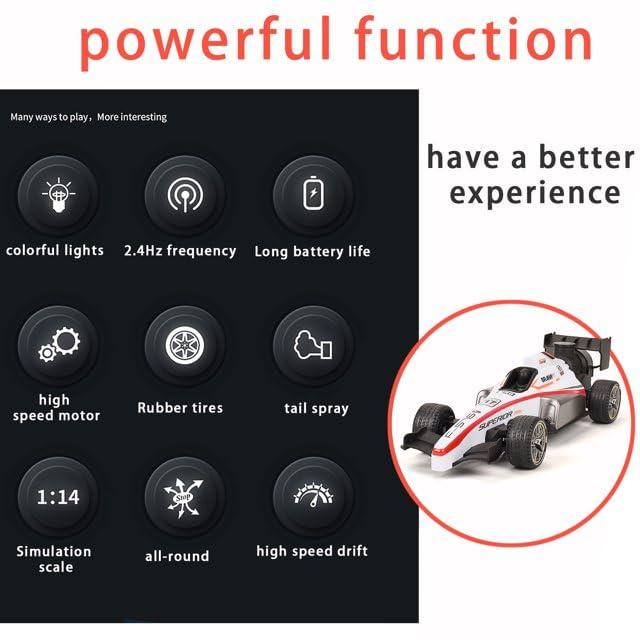 Remote Control Car RC Stunt Vehicle Smoke Spray Function Electric Race Car High Speed Car Gift for Boys and Girls