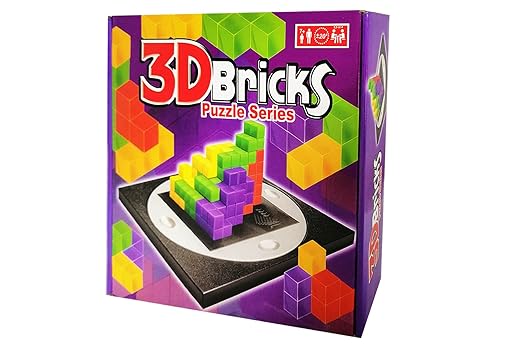 3D brick blocks puzzle game blokus board puzzle game for ages 3D Bricks Puzzle Series, Kids Adult Table Chess 3D Square Grid Parent-Child Toys, Friend Family Party Games