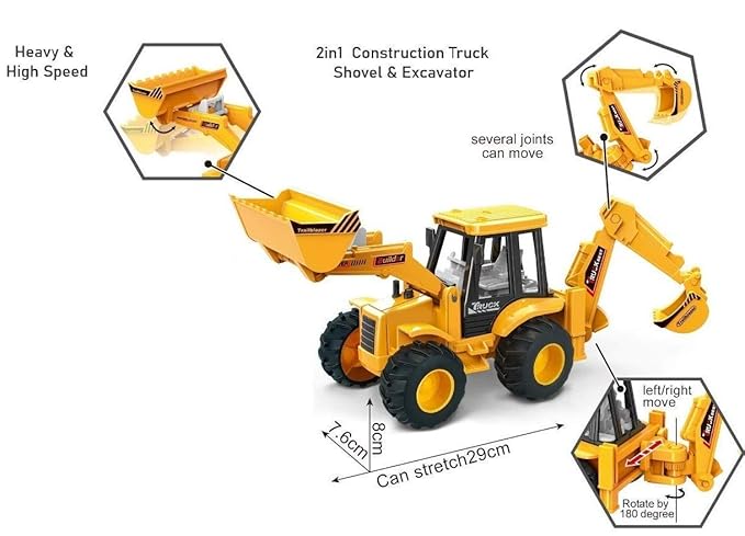 Plastic Construction Realistic Engineer Vehicle Pushdozer Excavator Bulldozer Construction Toys Truck Machine for Kids