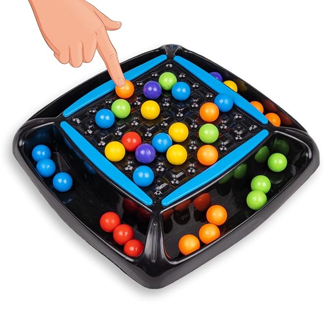 Double Trouble Colourful Rainbow Ball Matching Board Game for 2 to 4 Players Family Game