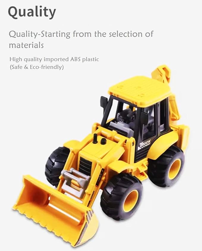 Plastic Construction Realistic Engineer Vehicle Pushdozer Excavator Bulldozer Construction Toys Truck Machine for Kids