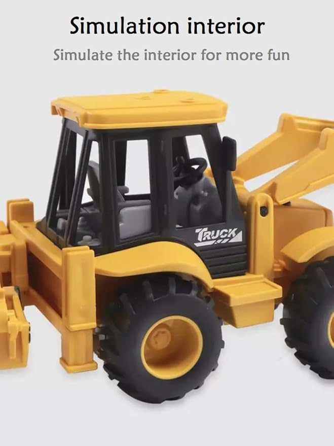 Plastic Construction Realistic Engineer Vehicle Pushdozer Excavator Bulldozer Construction Toys Truck Machine for Kids