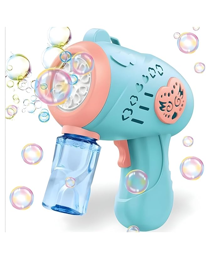 Bubble Gun Maker Toys for Kids Girls Boys | Bubble Machine Automatic Space Theme | 1 Bubble Solution | Best Birthday Gift