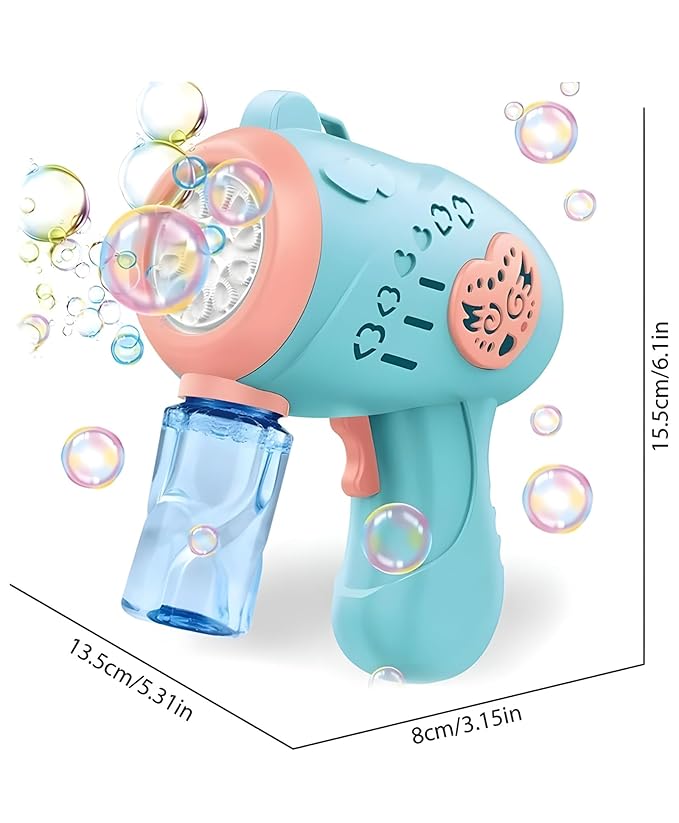 Bubble Gun Maker Toys for Kids Girls Boys | Bubble Machine Automatic Space Theme | 1 Bubble Solution | Best Birthday Gift