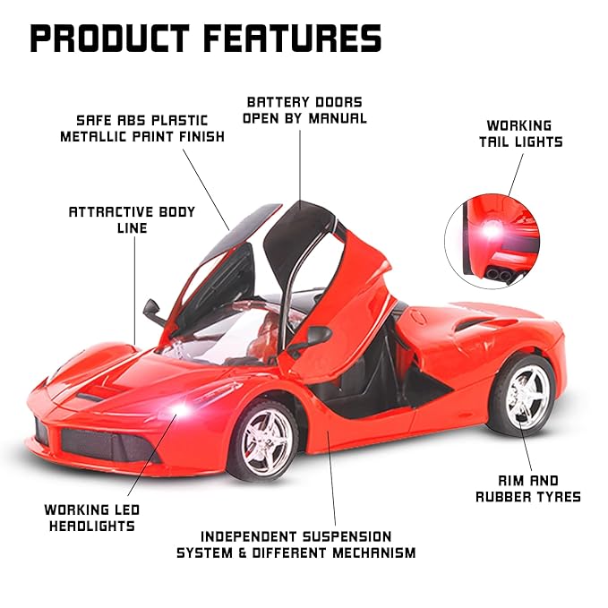 Remote Control Toy Car -Remote Door Opening – Rechargeable - Model Concept Design