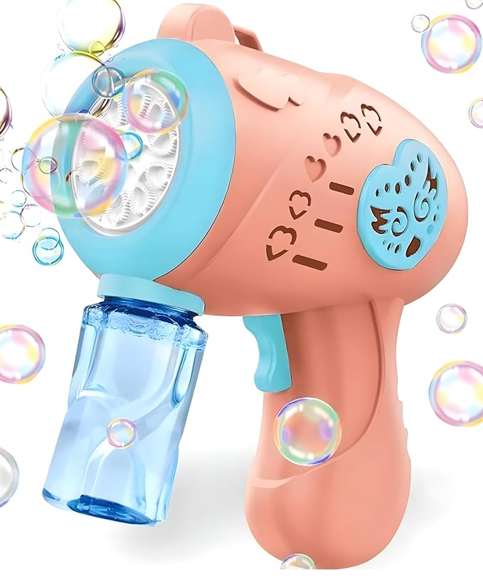 Bubble Gun Maker Toys for Kids Girls Boys | Bubble Machine Automatic Space Theme | 1 Bubble Solution | Best Birthday Gift