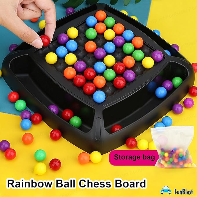 Double Trouble Colourful Rainbow Ball Matching Board Game for 2 to 4 Players Family Game