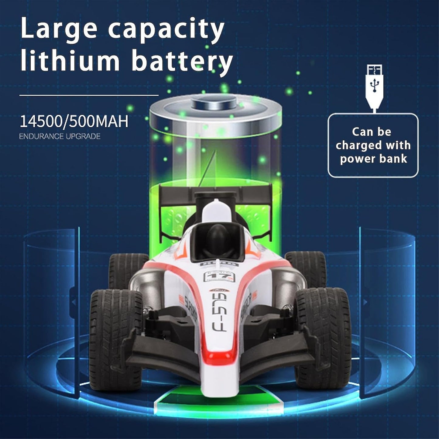 Remote Control Car RC Stunt Vehicle Smoke Spray Function Electric Race Car High Speed Car Gift for Boys and Girls