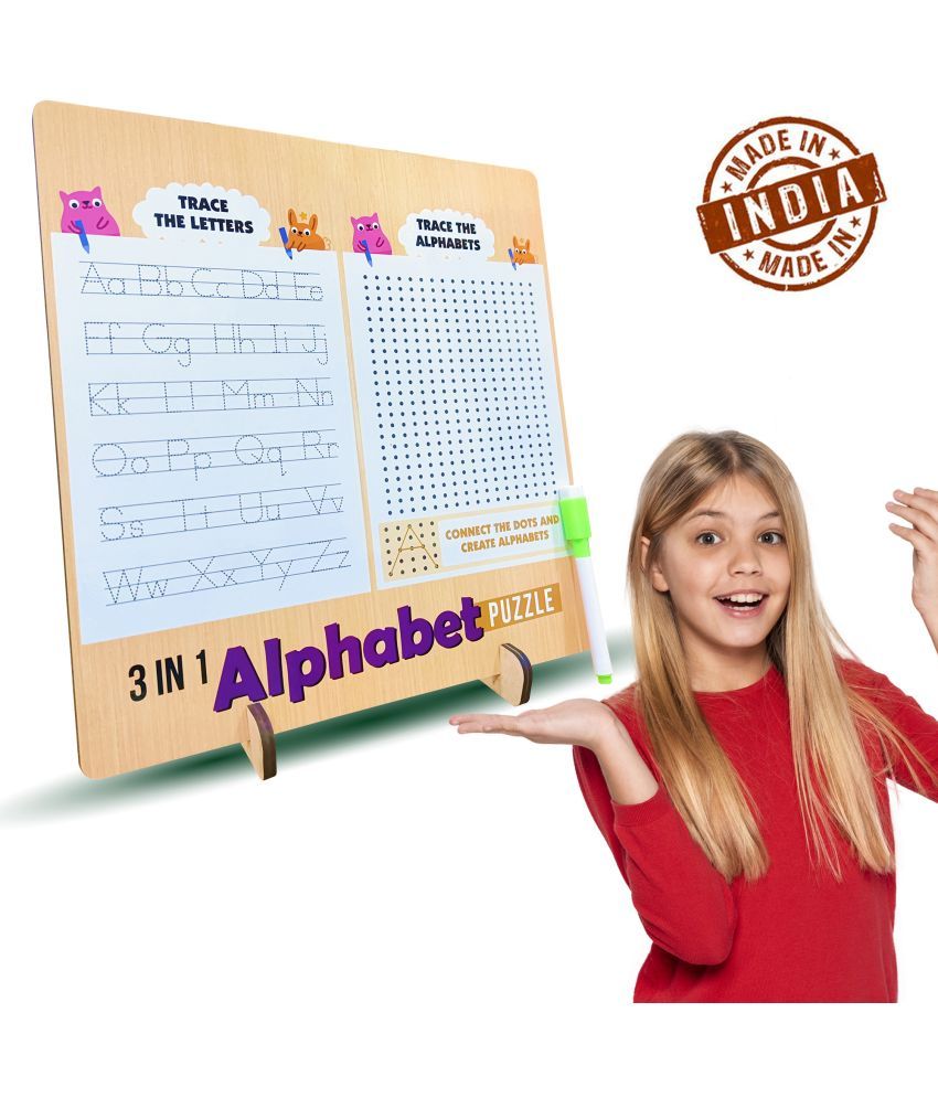 3-in-1 Alphabet Puzzle Board Game Unleash Learning and Creativity!