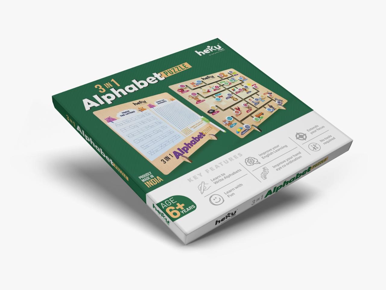 3-in-1 Alphabet Puzzle Board Game Unleash Learning and Creativity!