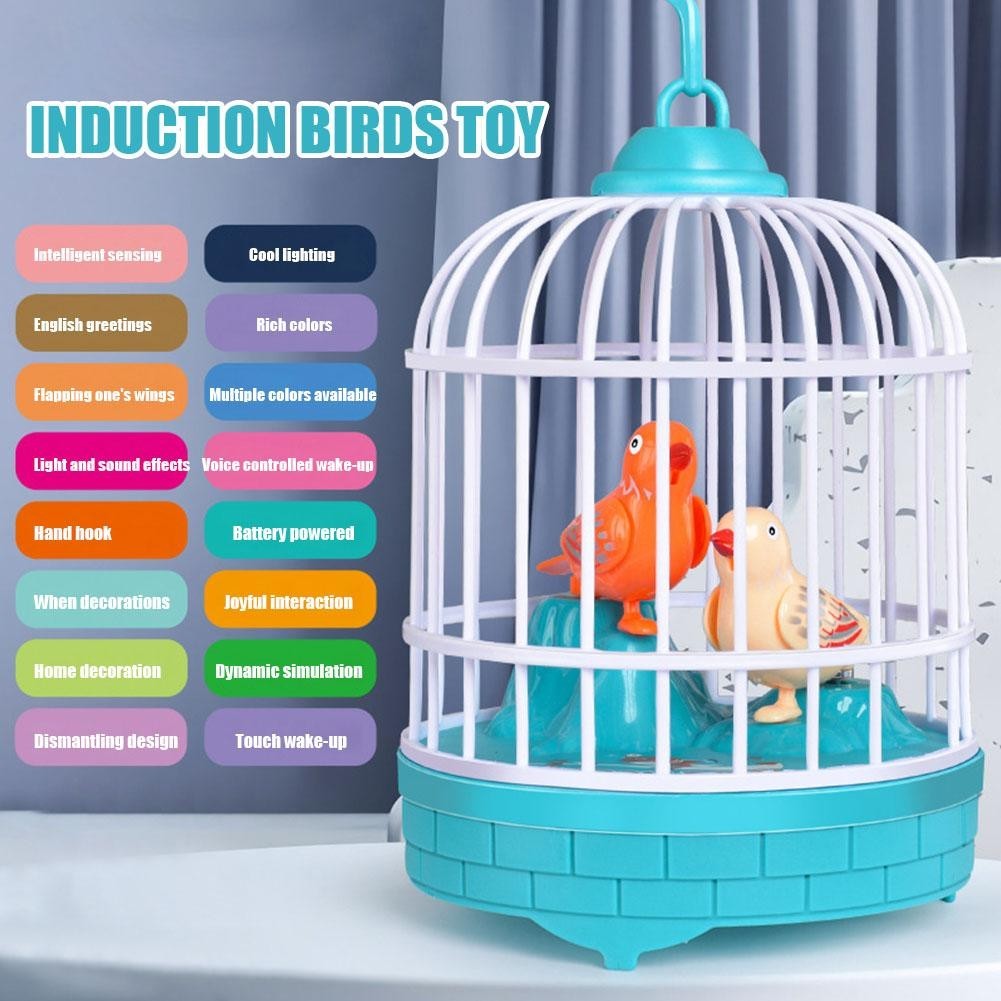 Talking Bird Toy for Kids | Interactive Toy & Repeat What You Said | Singing & Chirping in The Birdcage | Gifts for Babies, Kids & Children