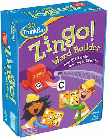 Thinkfun Zingo Word Builder Early Reading- Award Winning Game 6 Players For Pre-Readers And Early Readers